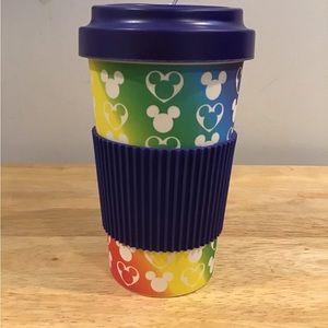 NWT DISNEY MICKEY PRIDE BAMBOO TRAVELING MUG
